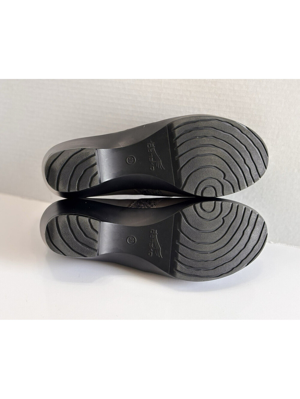 Dansko Jessica Women's Gray Leather Slip On Clogs Comfort Shoes Size 39/ US 8.5 - Picture 8 of 16